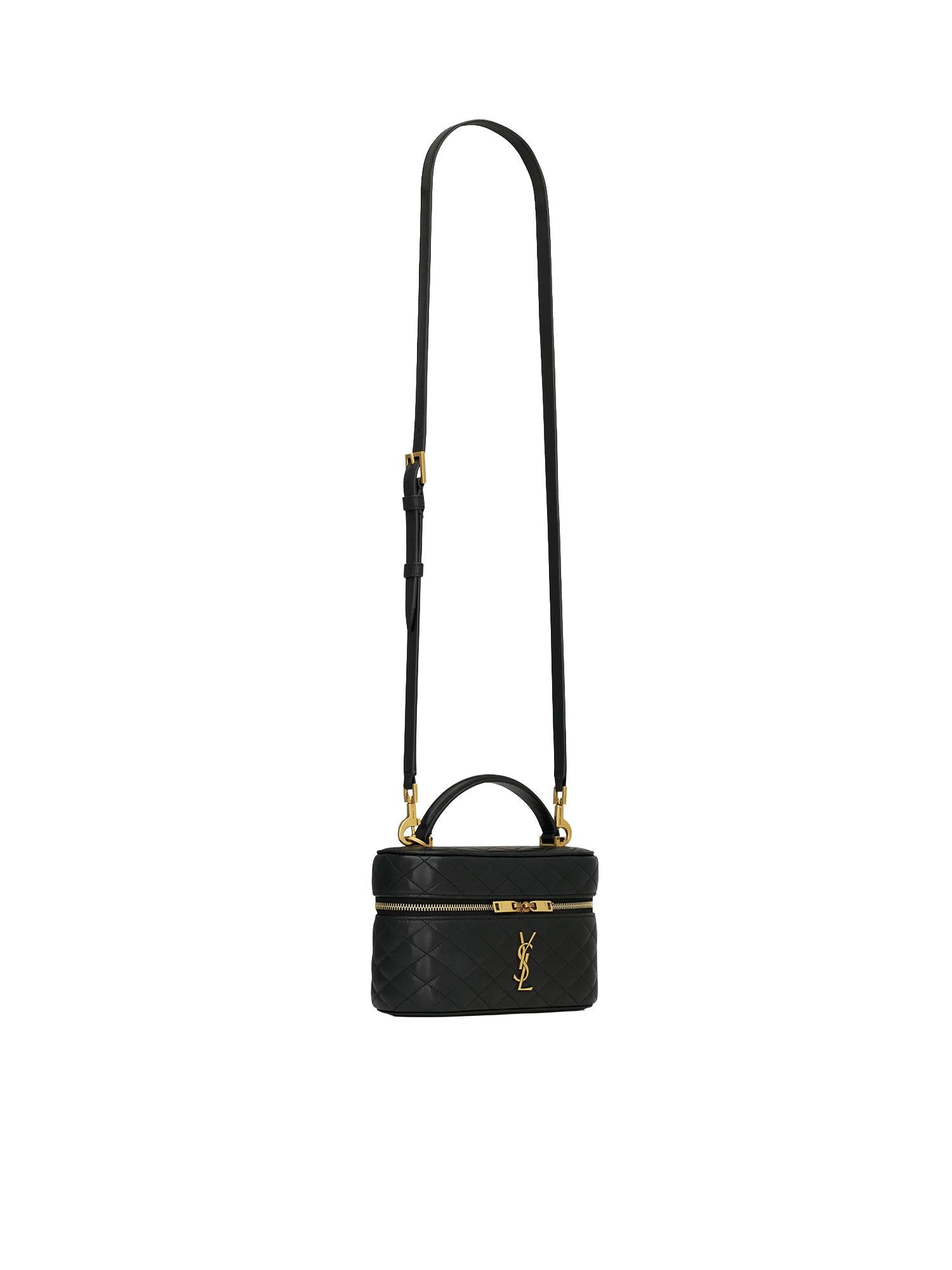 Borsa Gaby Vanity in pelle di agnello 766731 1EL071000 SAINT LAURENT 