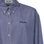 Camicia in popeline con logo MK2047 195DF098Z MIU MIU 