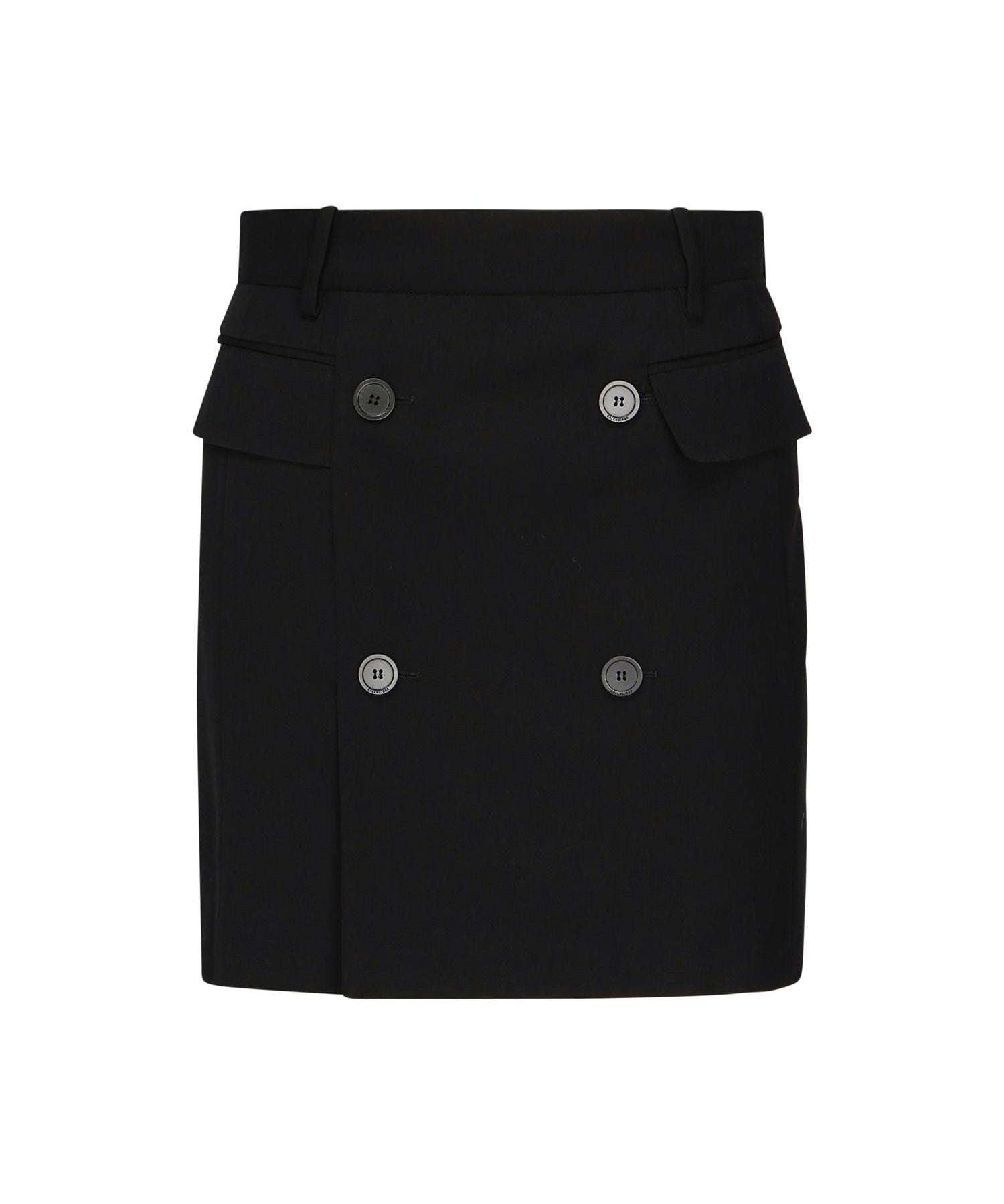 Minigonna in twill di viscosa e lana 838765 TRT011000 BALENCIAGA 