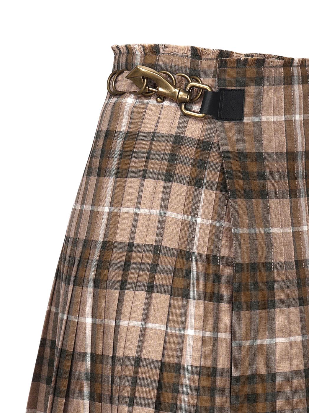 Gonna plissettata con Burberry Check 8099551 C1465 BURBERRY 