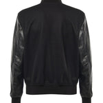 Bomber Varsity in nappa e tessuto VARSITY NAPPANERO GIULIANO GALIANO 