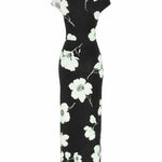 Abito drappeggiato con stampa AA9R3173J120D A74 ALAIA 