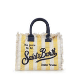 Borsa Vanity in canvas a righe VANI001 09510L MC2 SAINT BARTH 