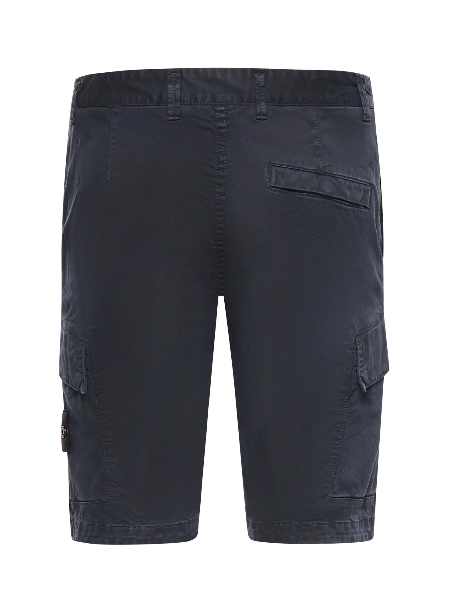 Shorts cargo in cotone con logo L1S15L100018 S0004V0120 STONE ISLAND 