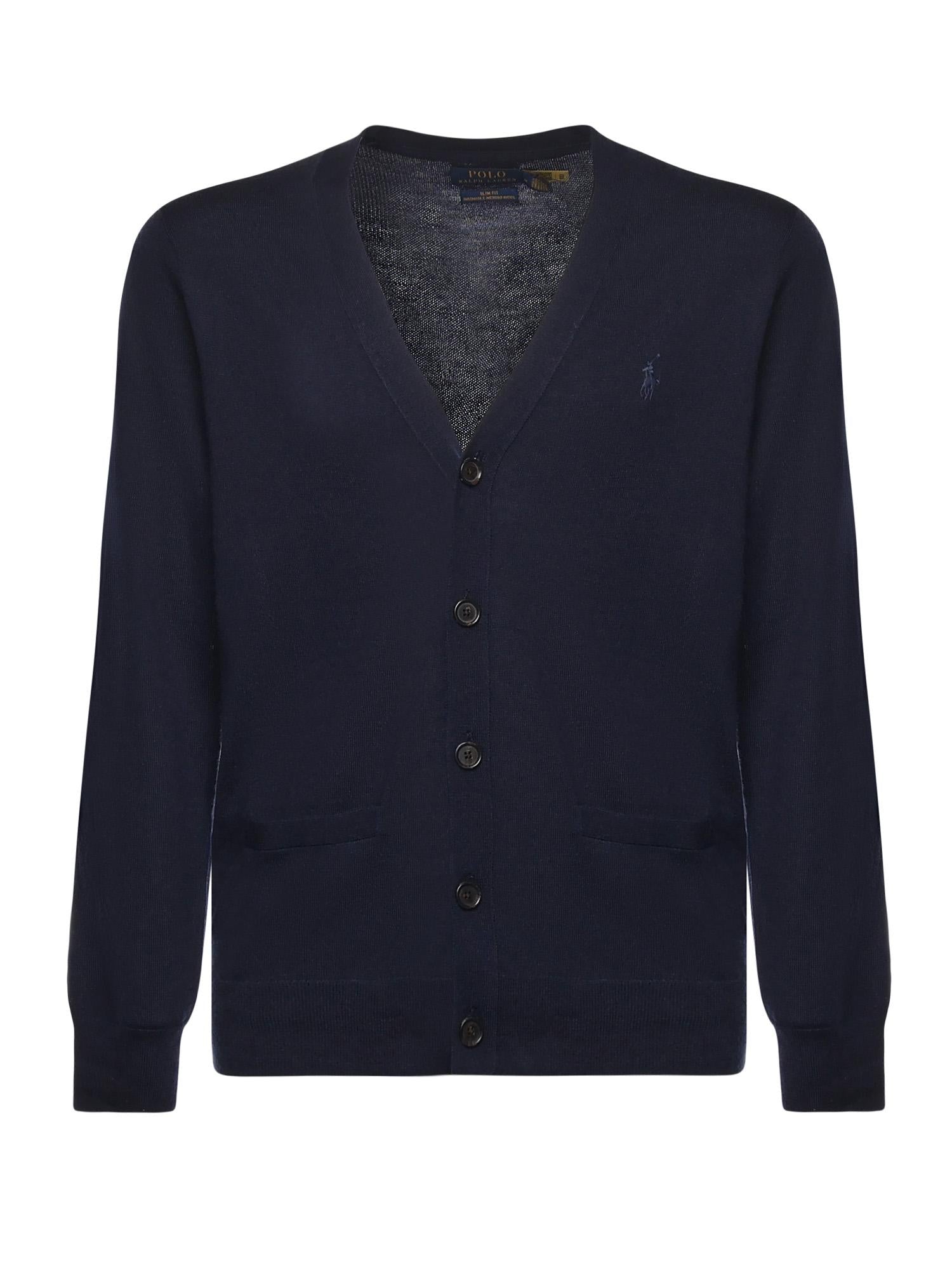 Cardigan con logo <BR/> 710946144 001 POLO RALPH LAUREN 