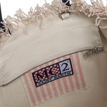 Borsa Colette in canvas a righe COL0001 03448L MC2 SAINT BARTH 