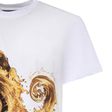 T-shirt in jersey di cotone con stampa 80GAH6SB JS541GL2 VERSACE JEANS COUTURE 