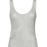 Canottiera in maglia metallizzata 105148 A2LOI12 PINKO 