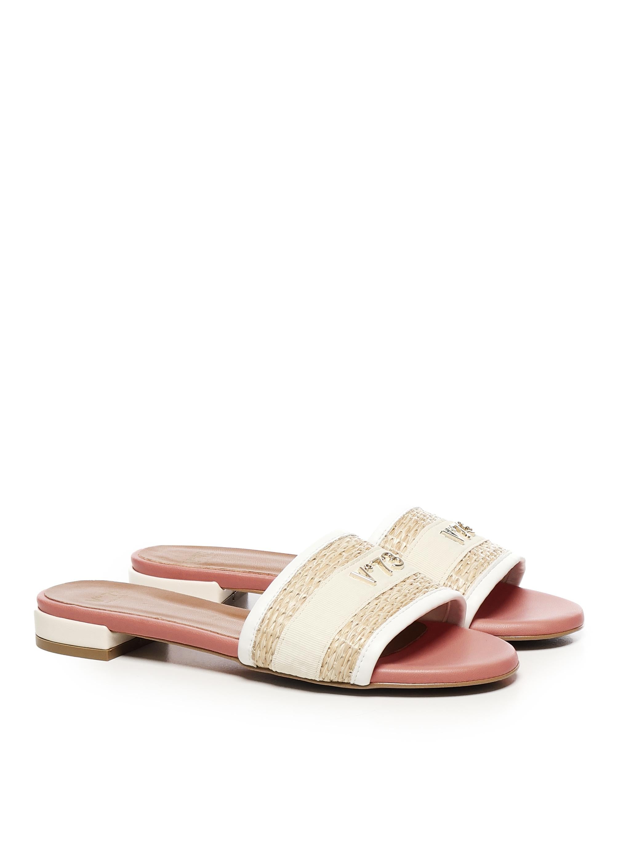 Ciabattine Janette<BR/> 73SC8VD02PAG JANETTEOFF WHITE/NATUR V° 73 