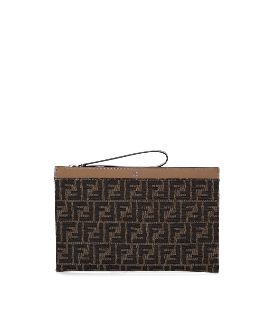 Pouch Piatta Medium FF Jacquard 7N0134 AFBVF1HRM FENDI 