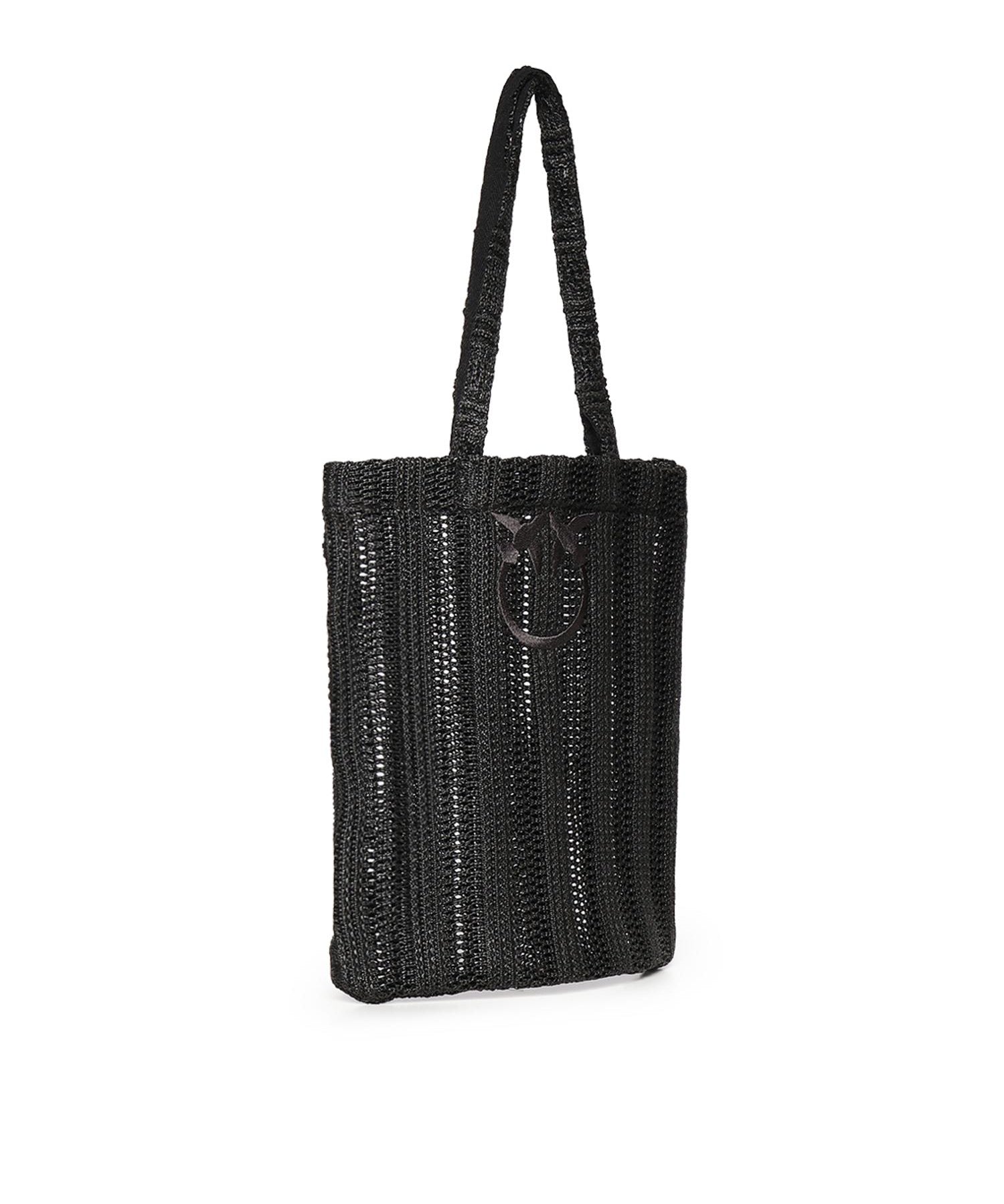 Borsa shopper media Easy Tote Bag in rafia 106728 A39YZ99 PINKO 