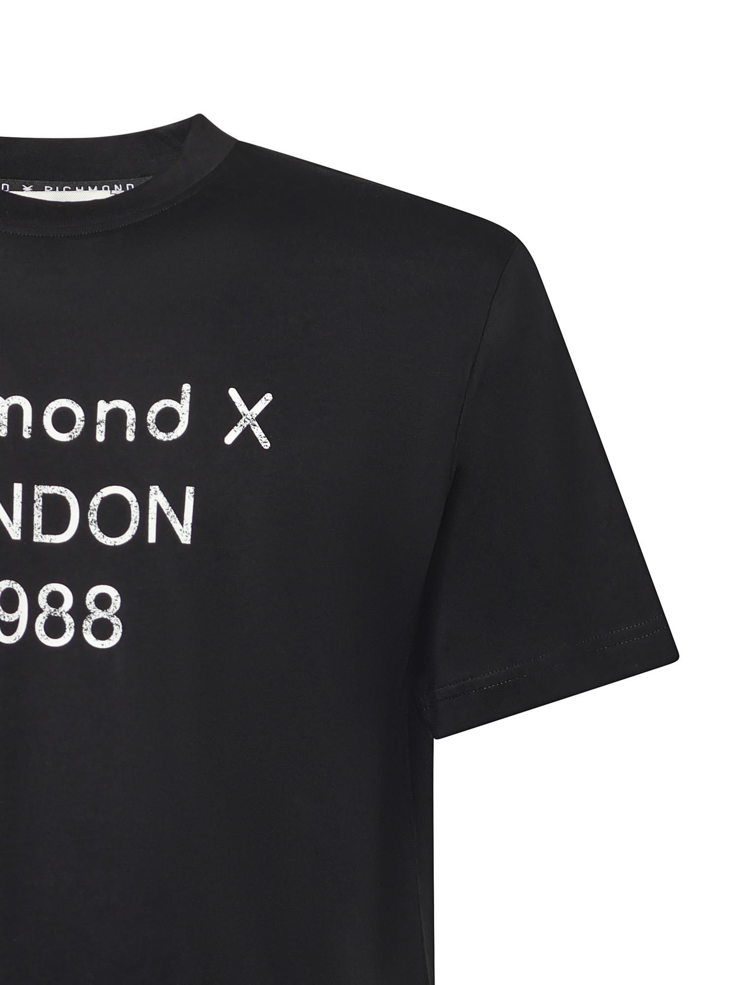 T-shirt con stampa in cotone UMA25169TS BLACK RICHMOND X 