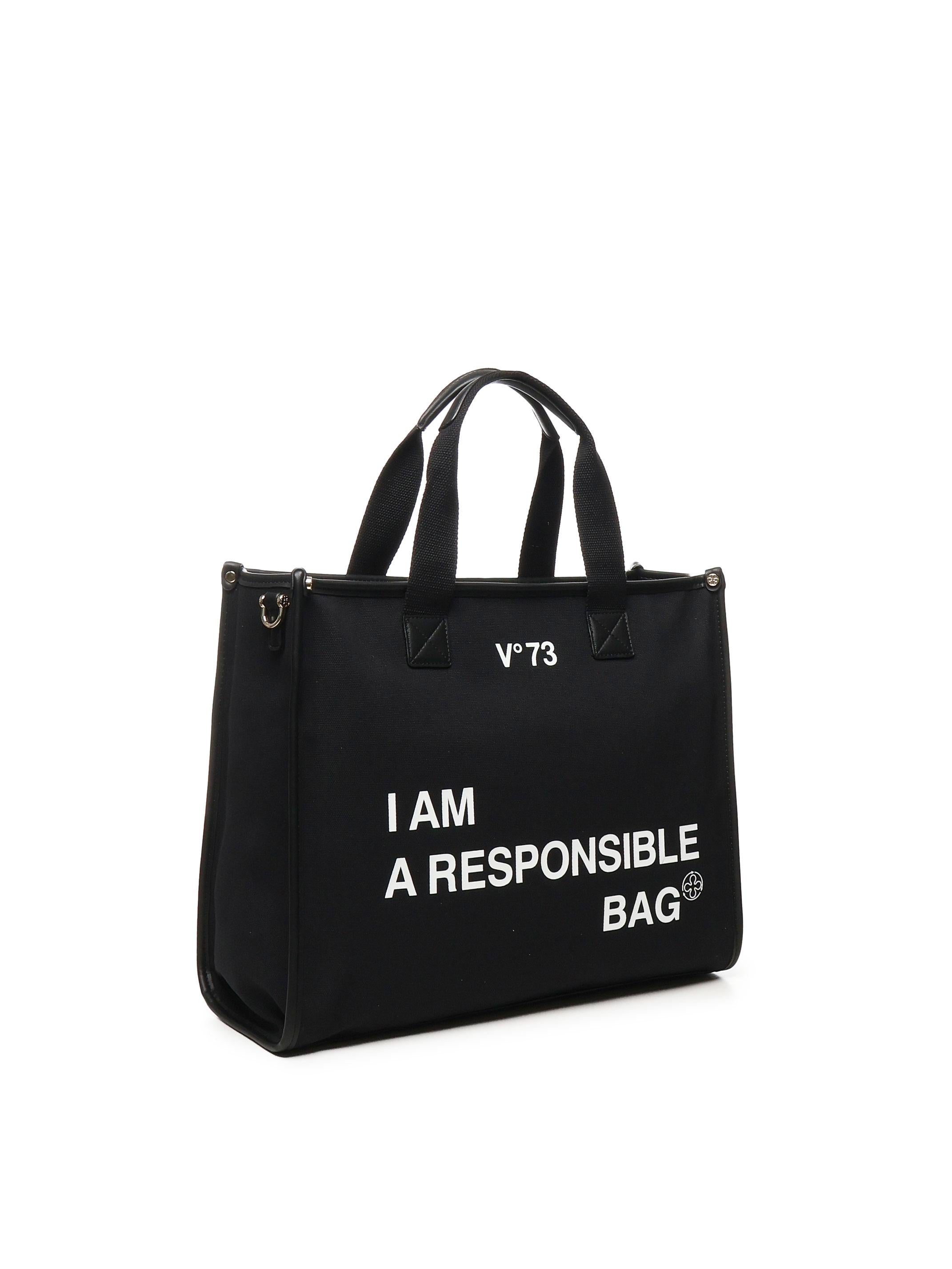 Borsa tote Responsability in cotone 73BS6AF01 RESPONSIBILITY BISNERO V° 73 
