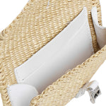 Purse bag in fibra naturale PURSE CUIR PURC_COT_NWHCUNATURAL X WHITE MUUN 
