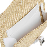 Purse bag in fibra naturale PURSE CUIR PURC_COT_NWHCUNATURAL X WHITE MUUN 