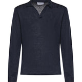 Polo in lino 60191 96803306 GALIANO 