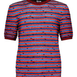 T-Shirt a righe in cotone 811528 V4WU04510 BOTTEGA VENETA 