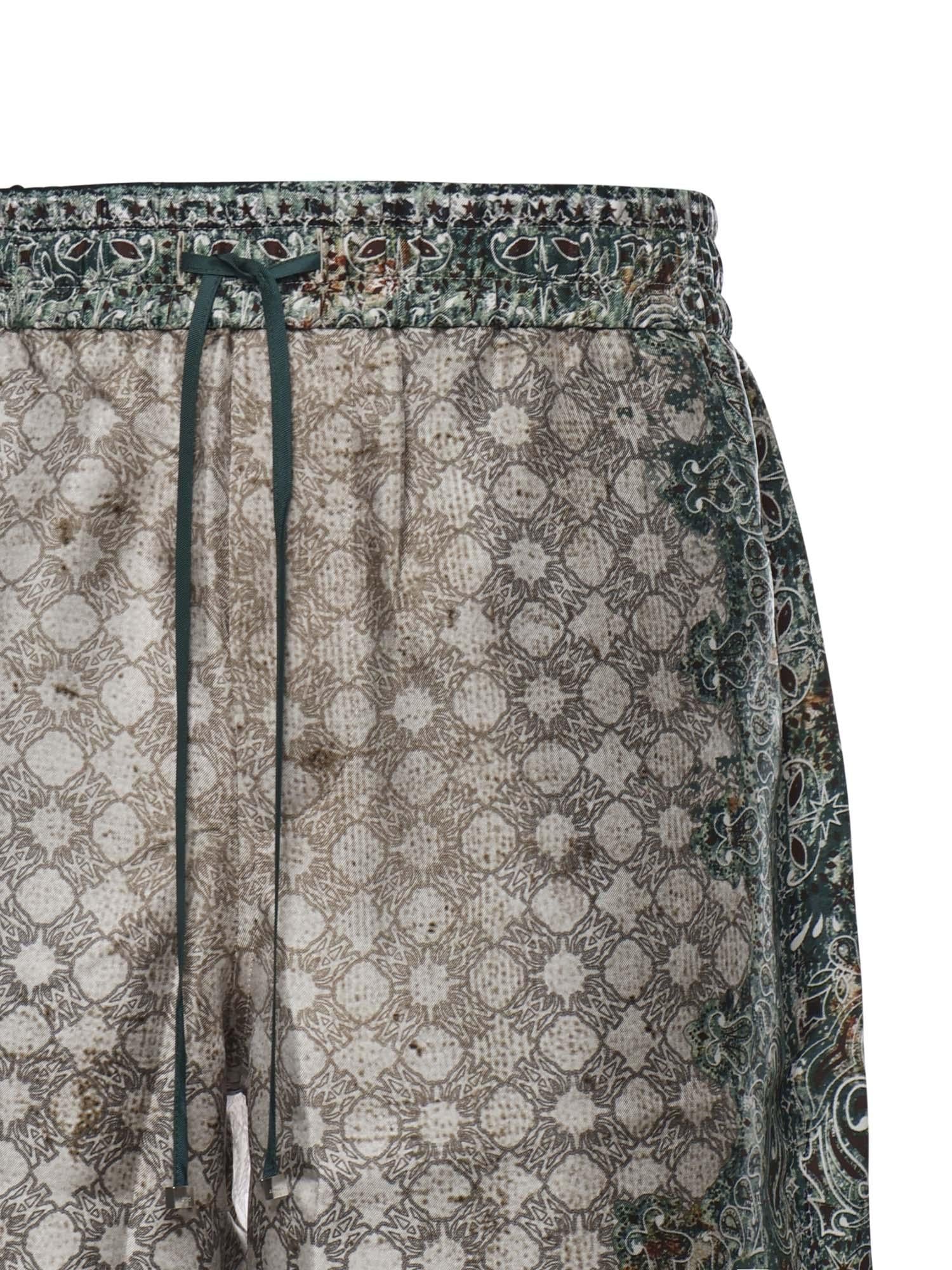 Bermuda con stampa in seta AMBMSO1036 900 AMIRI 