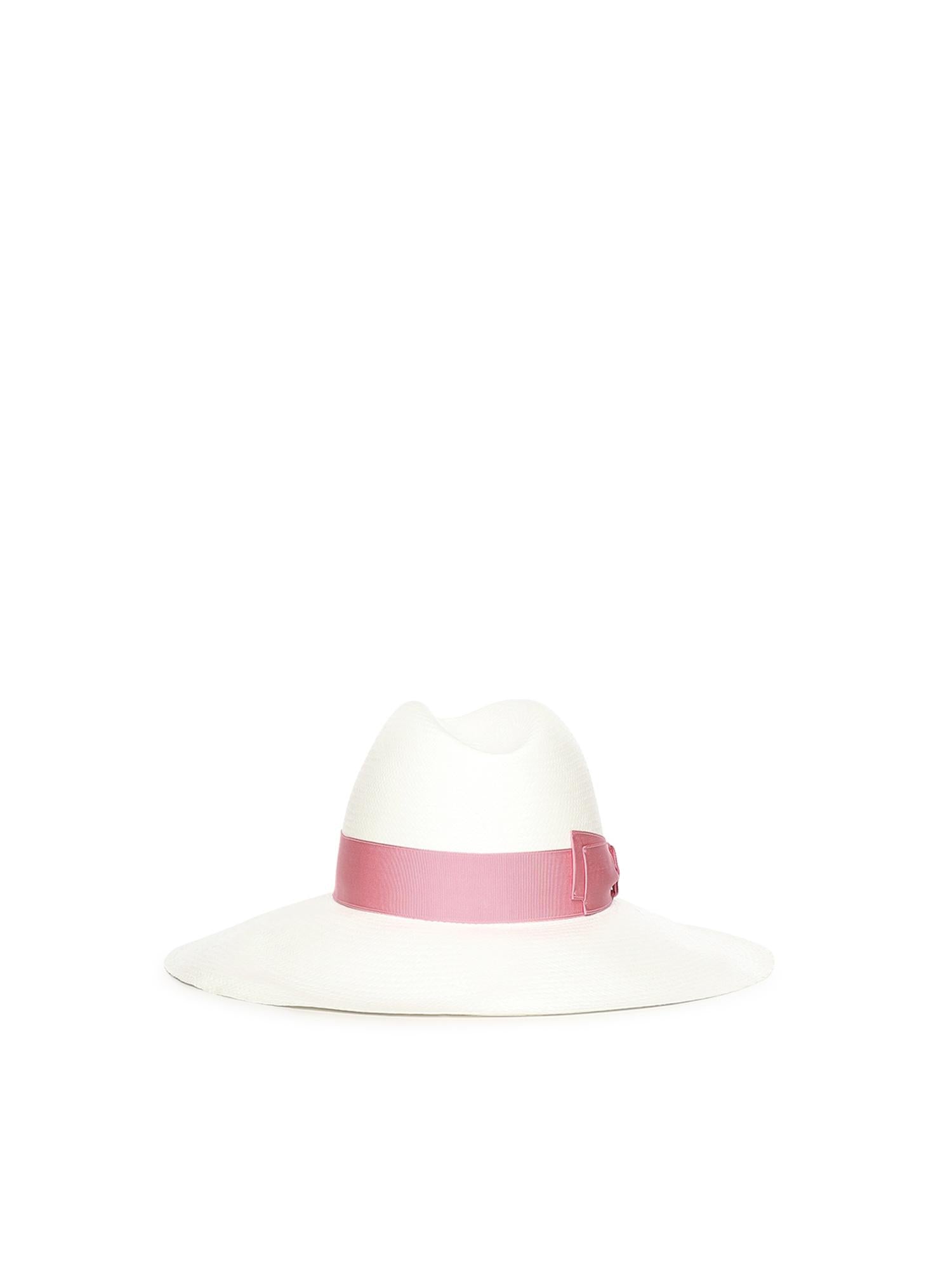 Cappello Sophie Panama con logo 232171 01A5 BORSALINO 