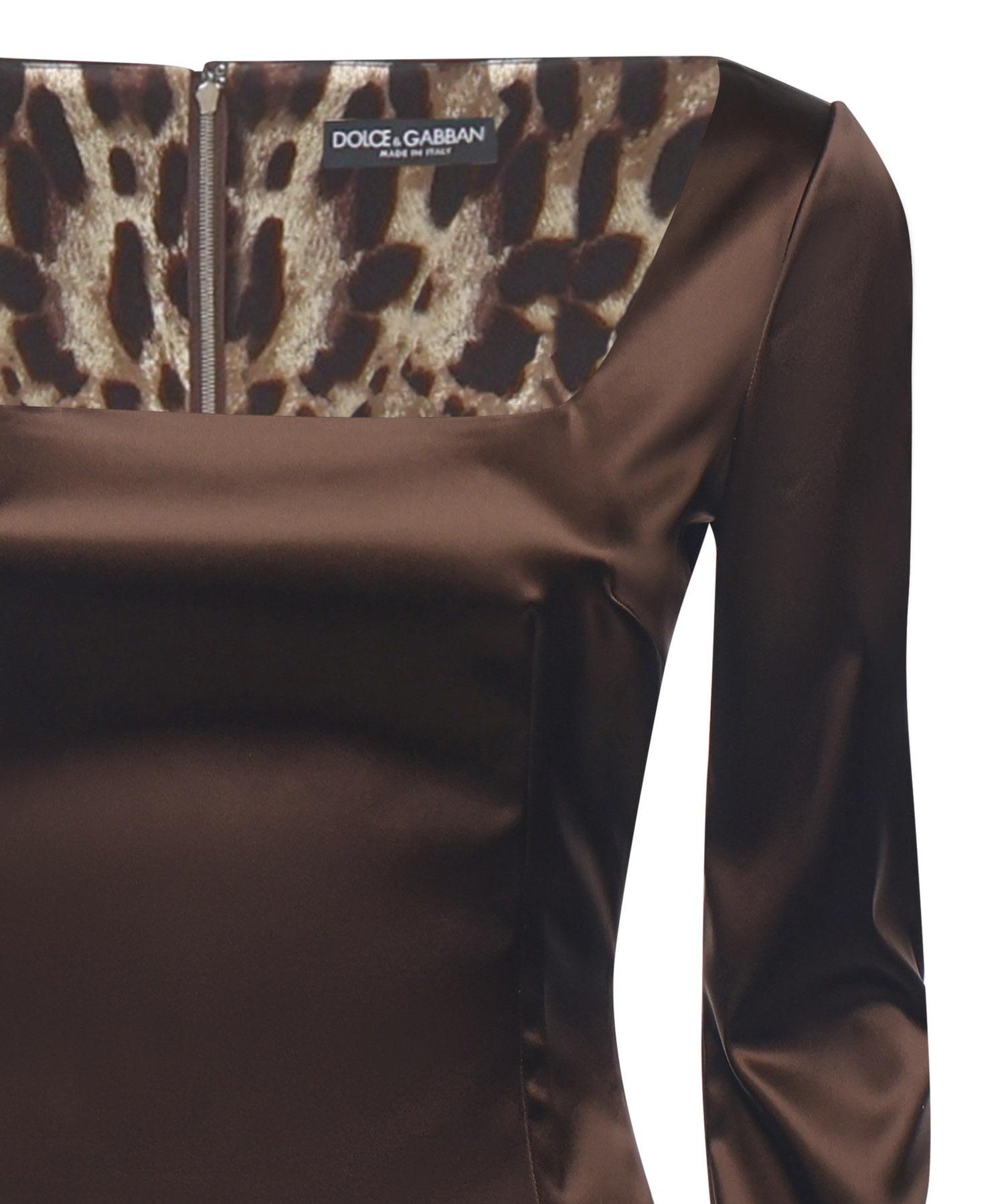 Abito in raso stretch F6TYGT FURADM0694 DOLCE & GABBANA 