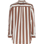 Camicia in cotone a righe con ricamo BRIG001 01418L MC2 SAINT BARTH 