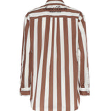 Camicia in cotone a righe con ricamo BRIG001 01418L MC2 SAINT BARTH 