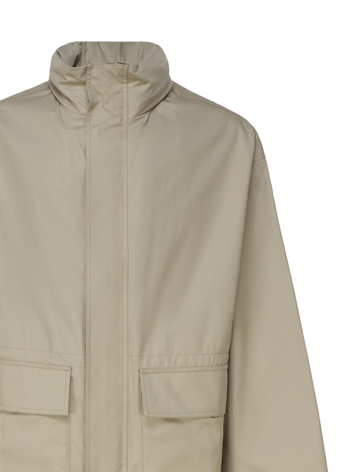 Giacca in gabardine con cappuccio Check 8083672 .B7311 BURBERRY 