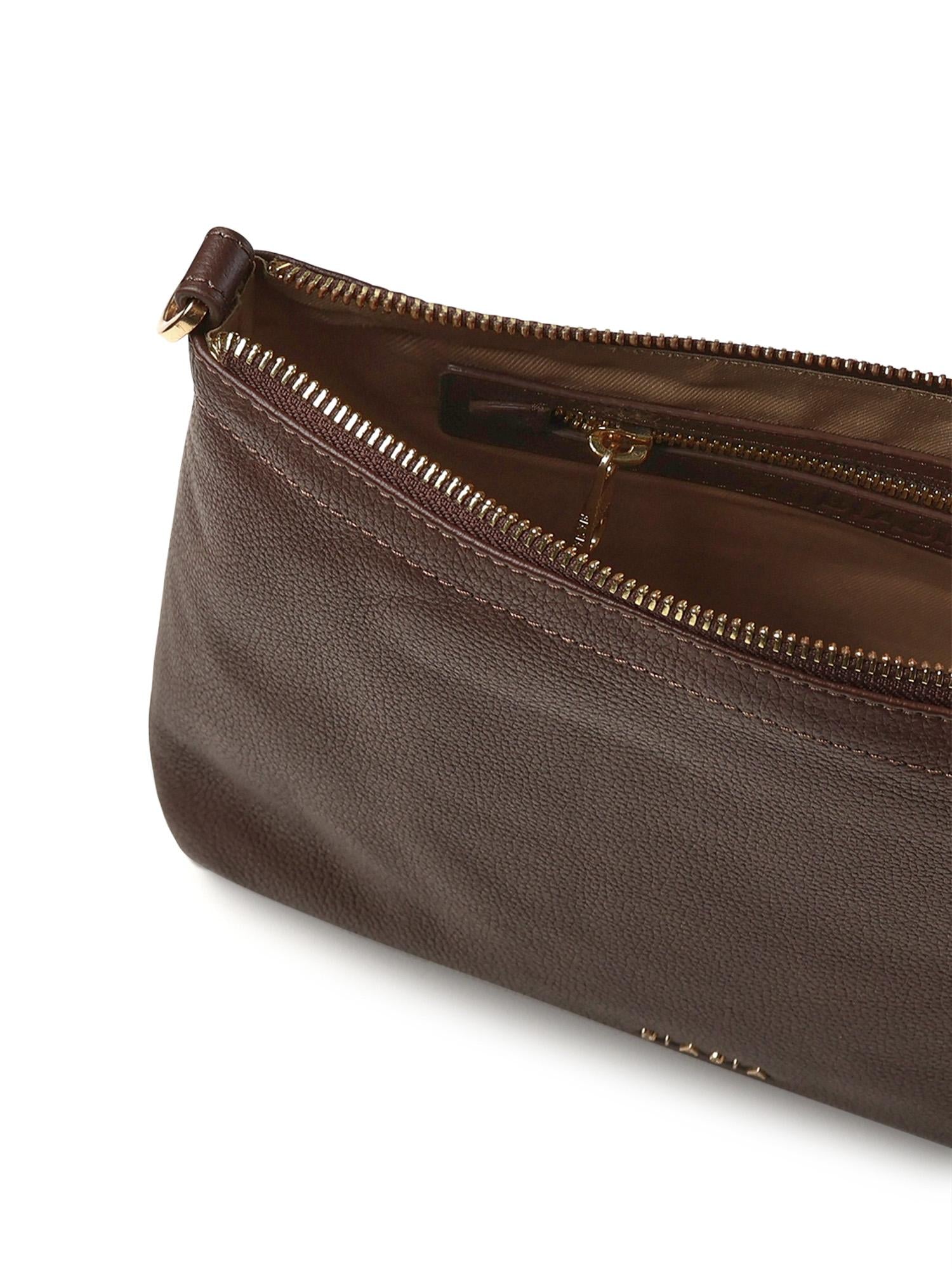 Borsa a spalla con logo BIBP9FA01 TESTA DI MORO BIASIA 