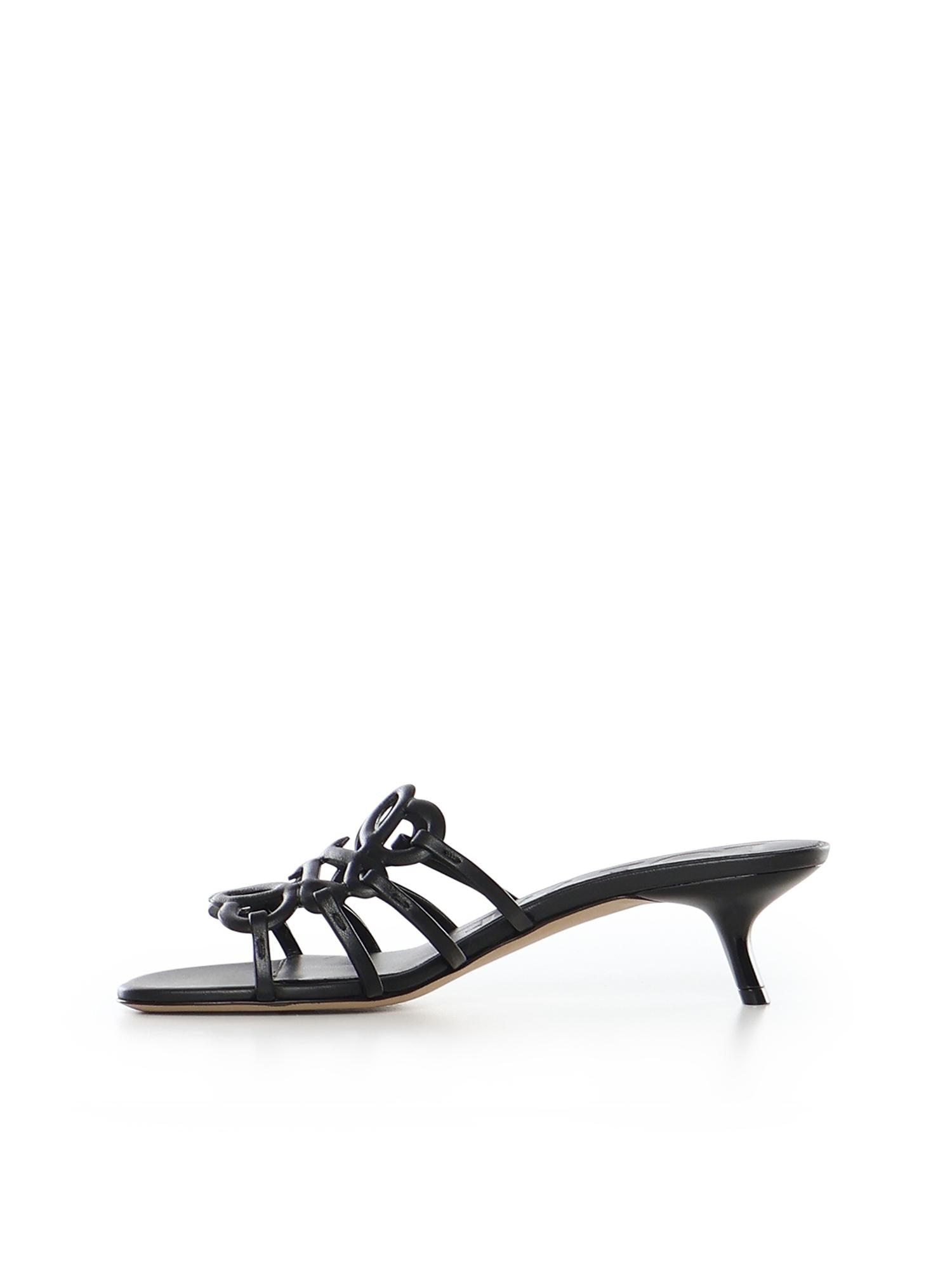 Slide Anagram Petal in pelle di vitello LPEA465X07 1100 LOEWE 