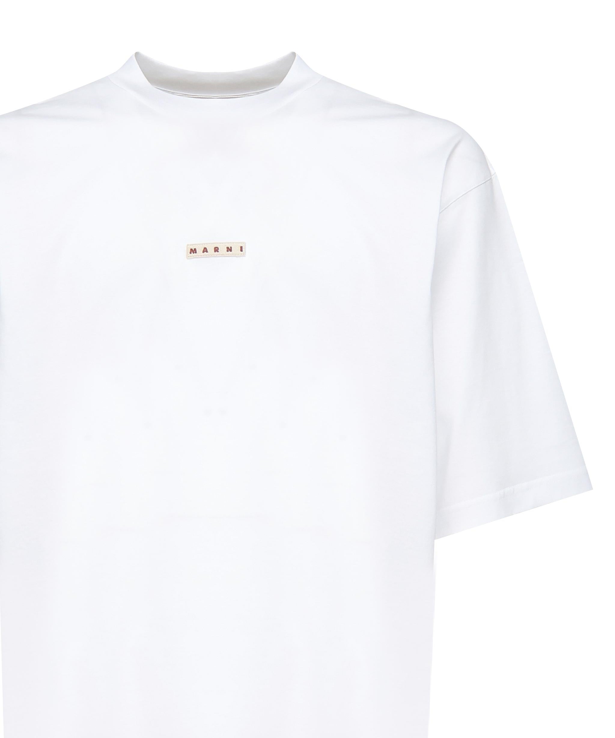 T-shirt con logo HUMU0223X6 UTCZ5700W01 MARNI 
