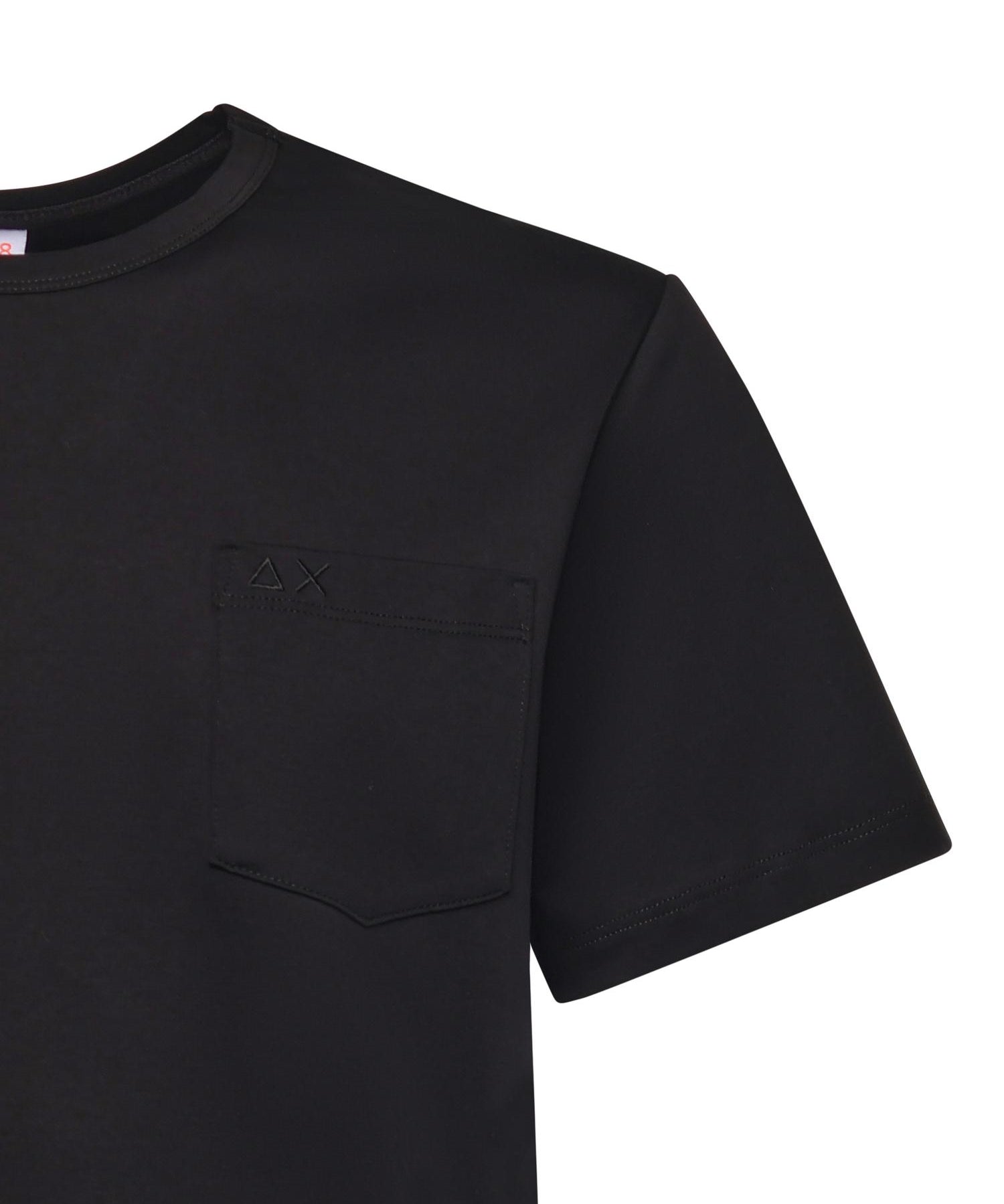 T-shirt in jersey di cotone con taschino T45101 11 SUN 68 
