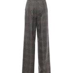 Pantaloni ampi con disegno check 106064 A2ZZPIP PINKO 