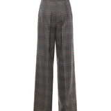 Pantaloni ampi con disegno check 106064 A2ZZPIP PINKO 