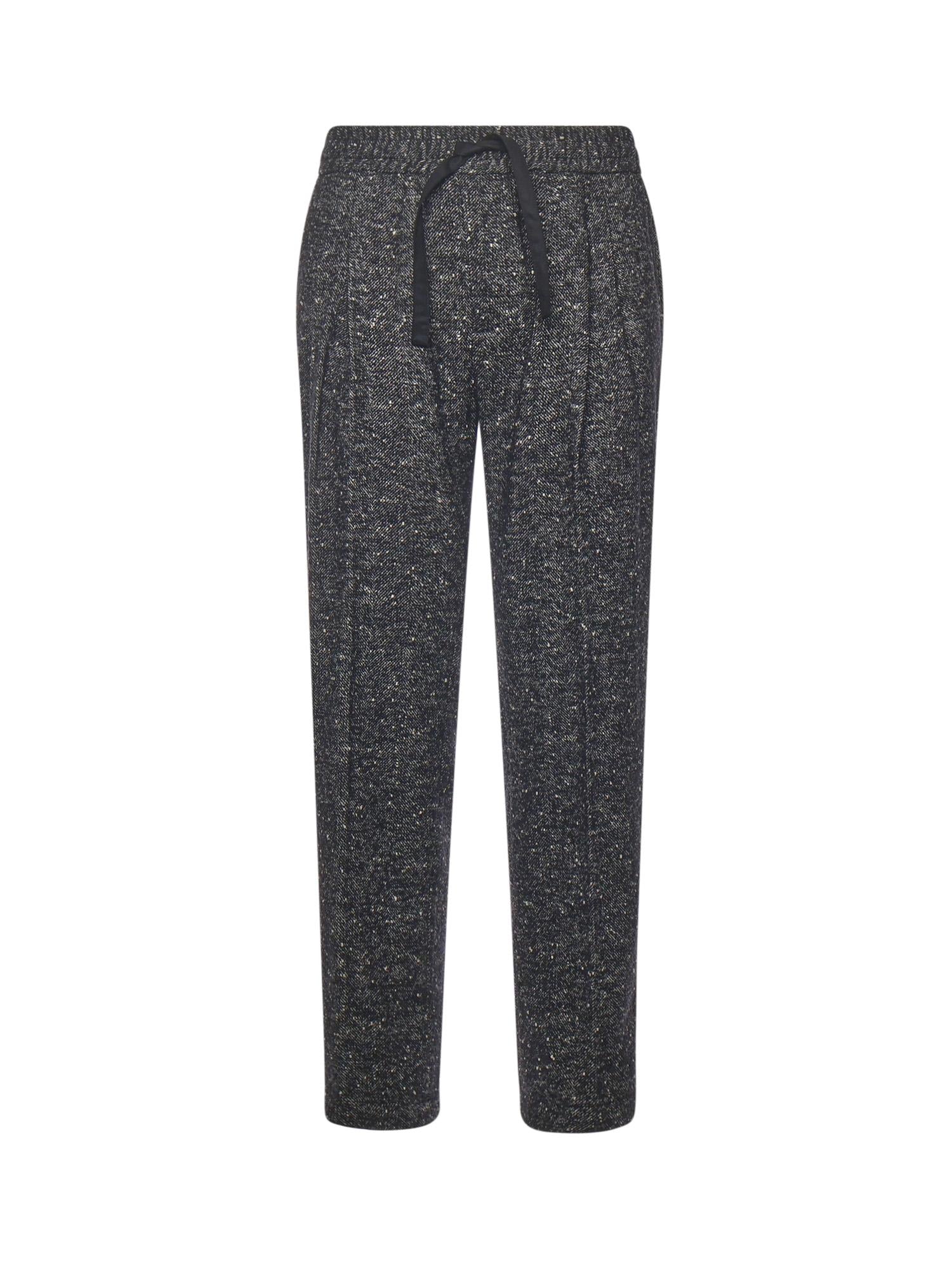 Pantaloni jogging in tessuto bottonato<BR/> GP12RT FCZAMS8030 DOLCE & GABBANA 