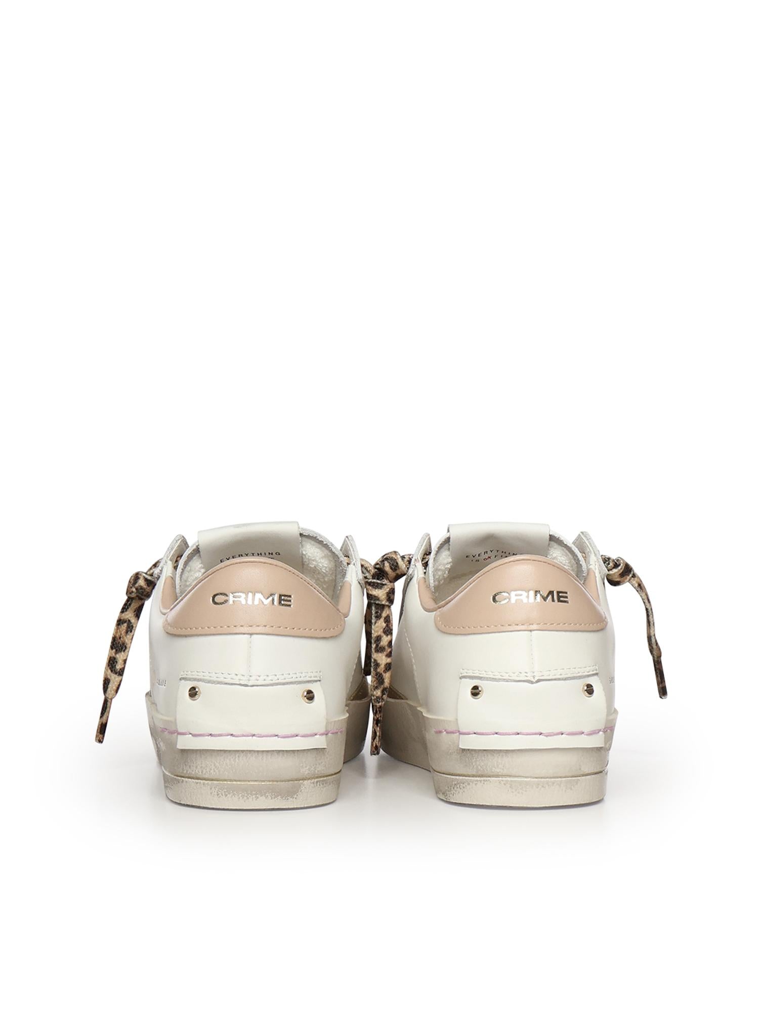 Sneaker Sk8 Deluxe in pelle 29101PP8B WHITE CRIME LONDON 