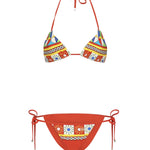 Bikini a triangolo con stampa O8A02J FPG59HH82D DOLCE & GABBANA 