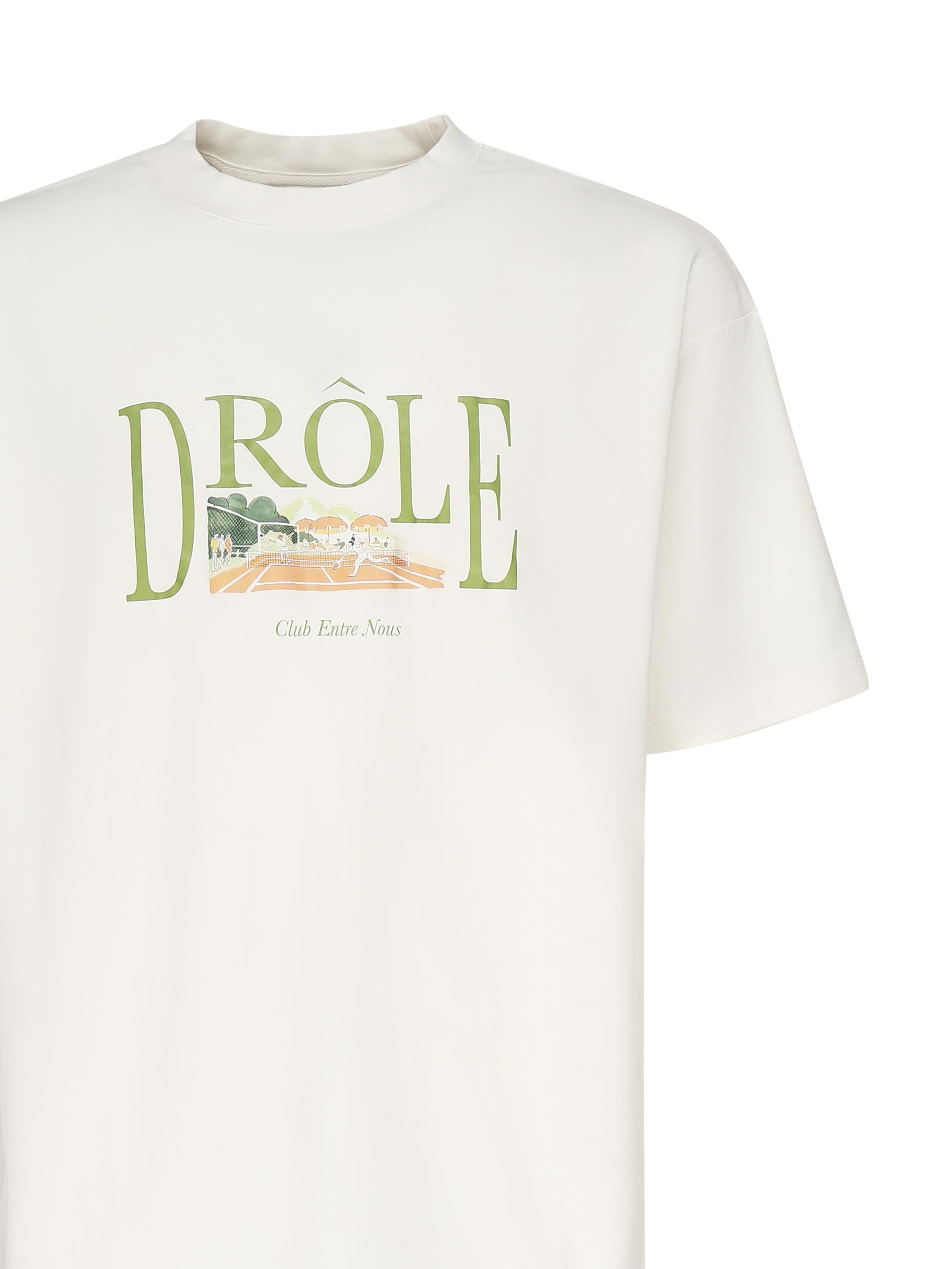 T-shirt Tennis Court<BR/> TS246CO002 OW Drôle de Monsieur 