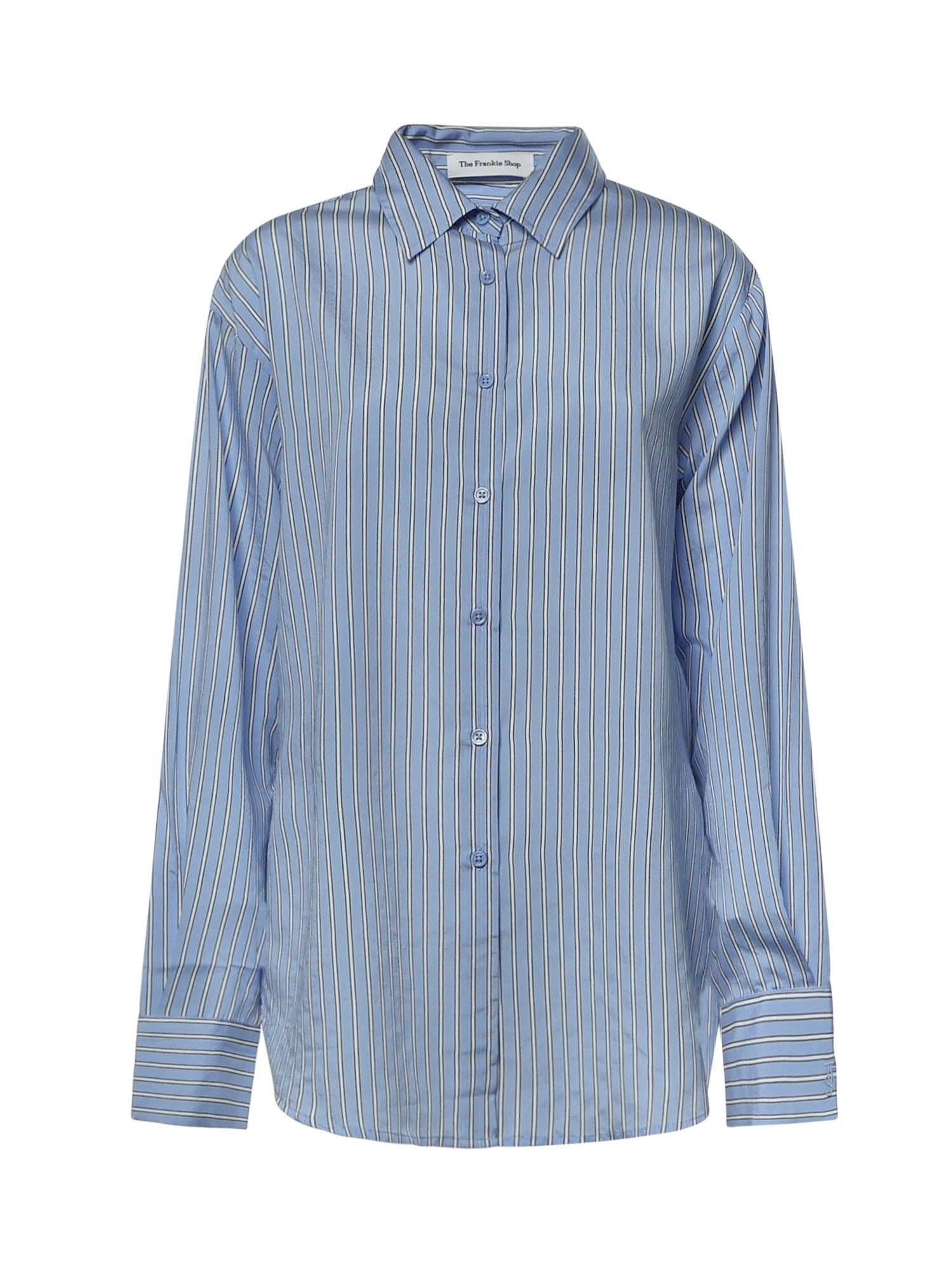 Camicia Peri a righe in misto viscosa CHFS22078923  THE FRANKIE SHOP 
