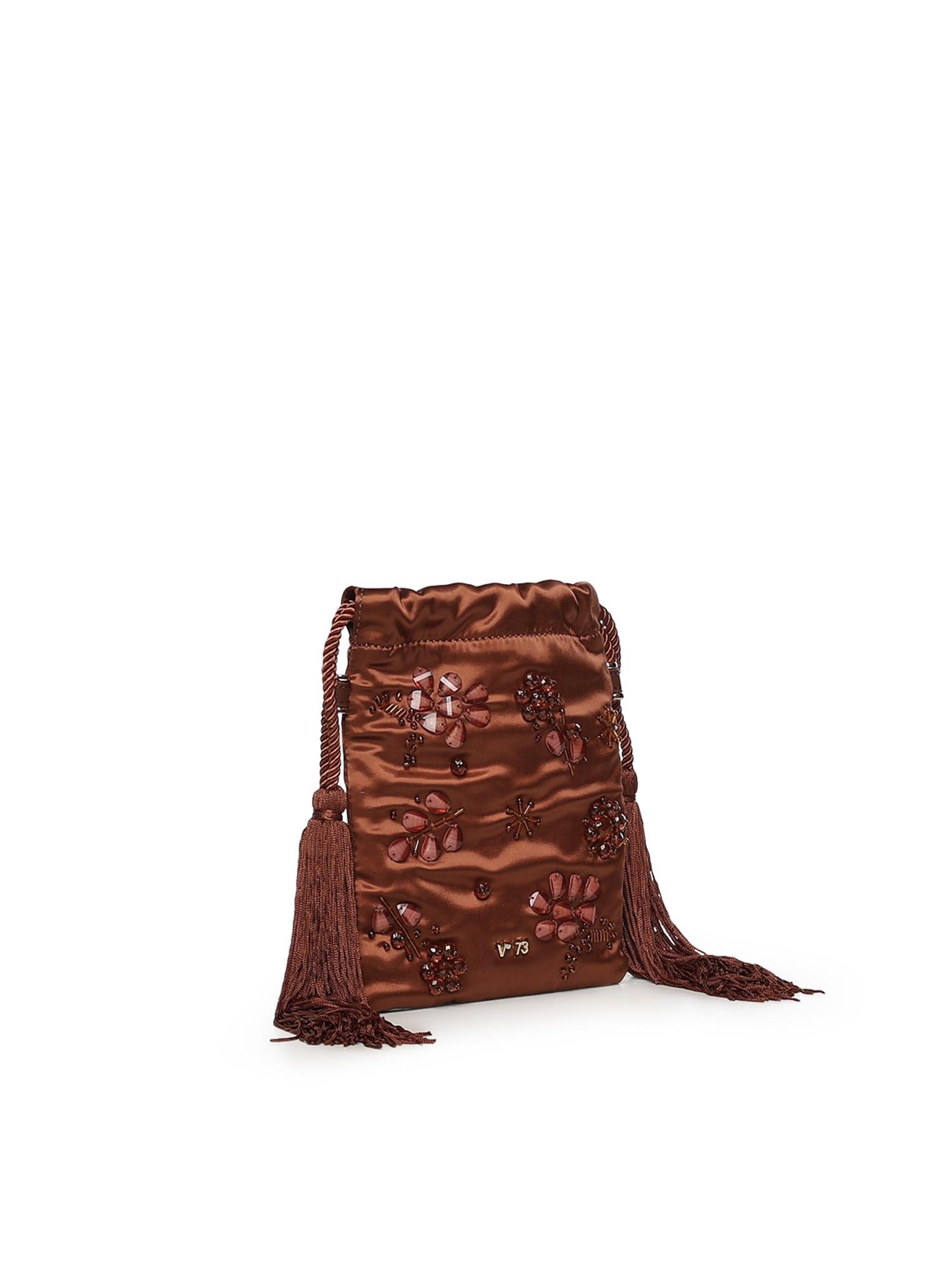 Mini bag Kayla con logo 73BS9MZ04 KAYLACIOCCOLATO V° 73 