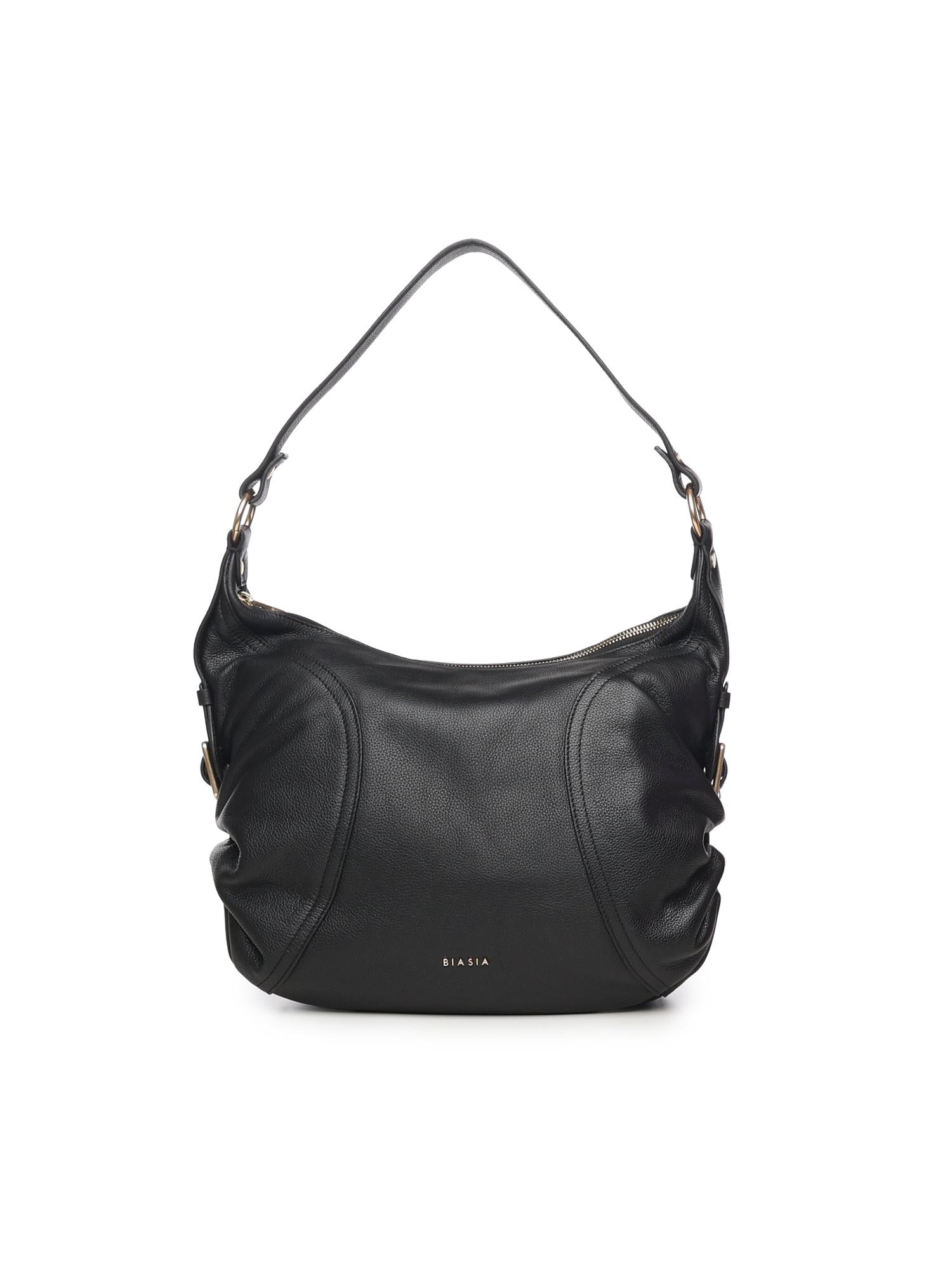 Borsa a spalla Weave in pelle BIBP9E602 NERO BIASIA 