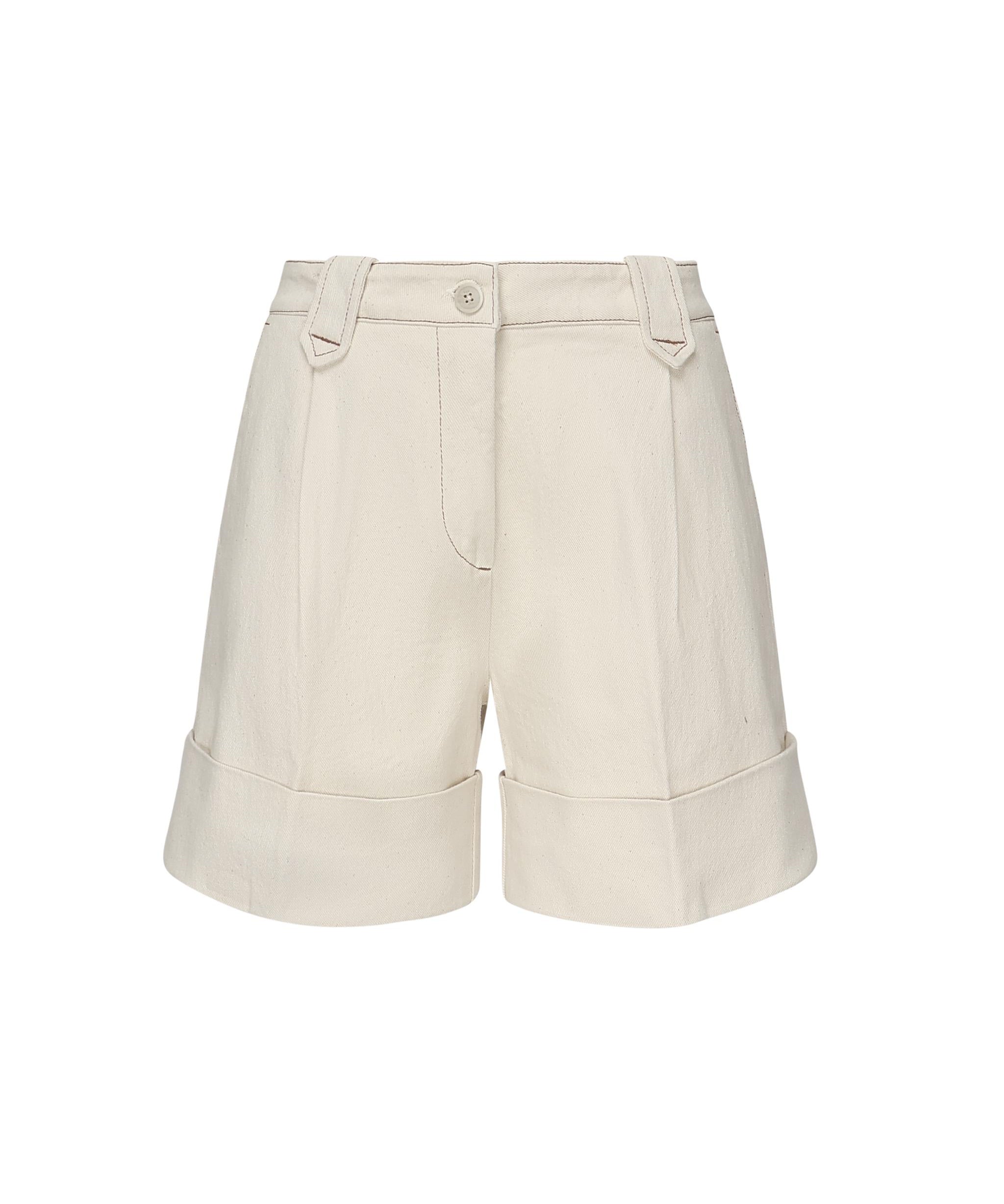 Shorts in cotone con risvolto<BR/> NTW8350480LVTY B011 FAY 
