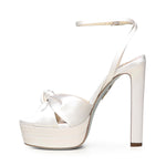 Sandali 'Cupid Bridal Plateau' in raso CPDHIGBR SATFFF AQUAZZURA 
