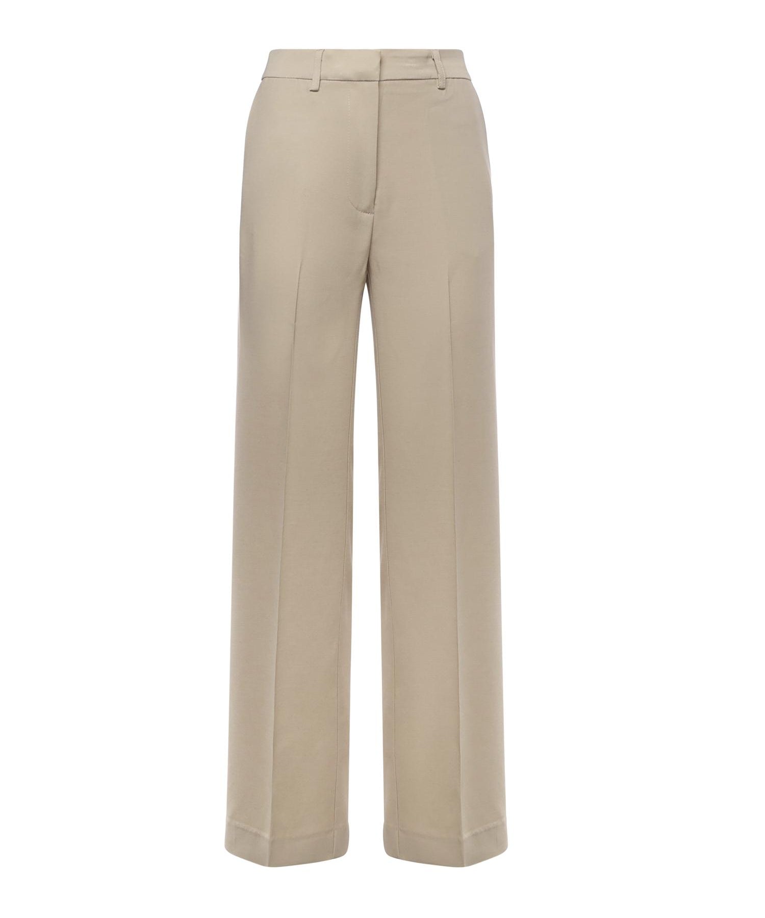 Pantalone in viscosa e lana TP9958 ECRU OTTOD'AME 