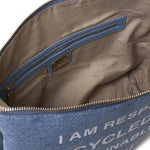 Pochette responsibility in cotone 73BE7V1568 RESPONSIBILITYDENIM/BIANCO V° 73 