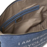 Pochette responsibility in cotone 73BE7V1568 RESPONSIBILITYDENIM/BIANCO V° 73 