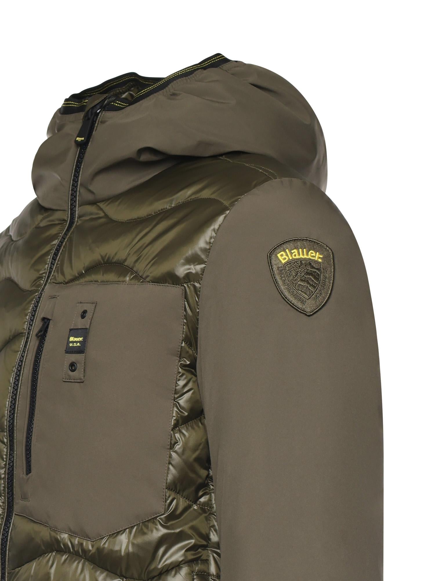 Piumino imbottito con logo<BR/> 25WBLUC08078 006355670 BLAUER 