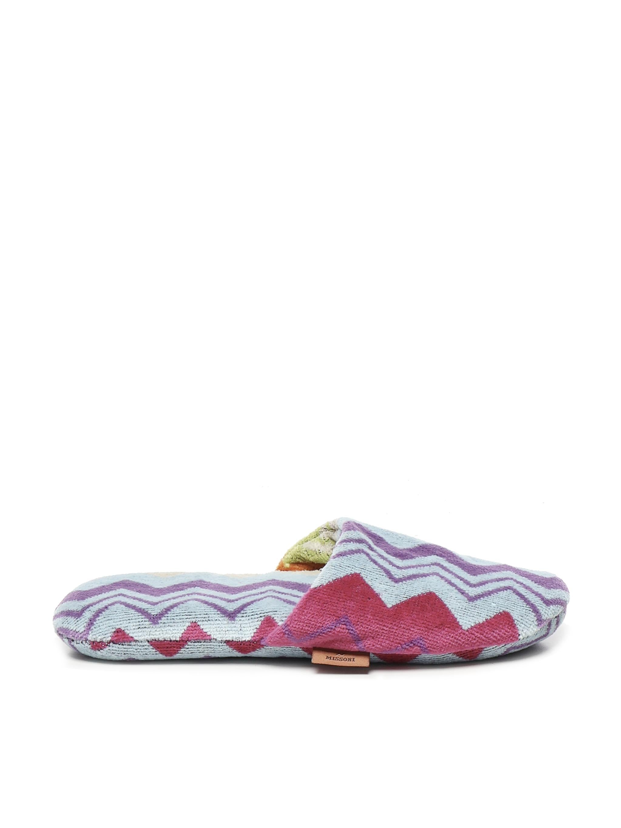 Pantofole Giacomo in spugna di cotone 1D3OG00005 T59 MISSONI HOME 