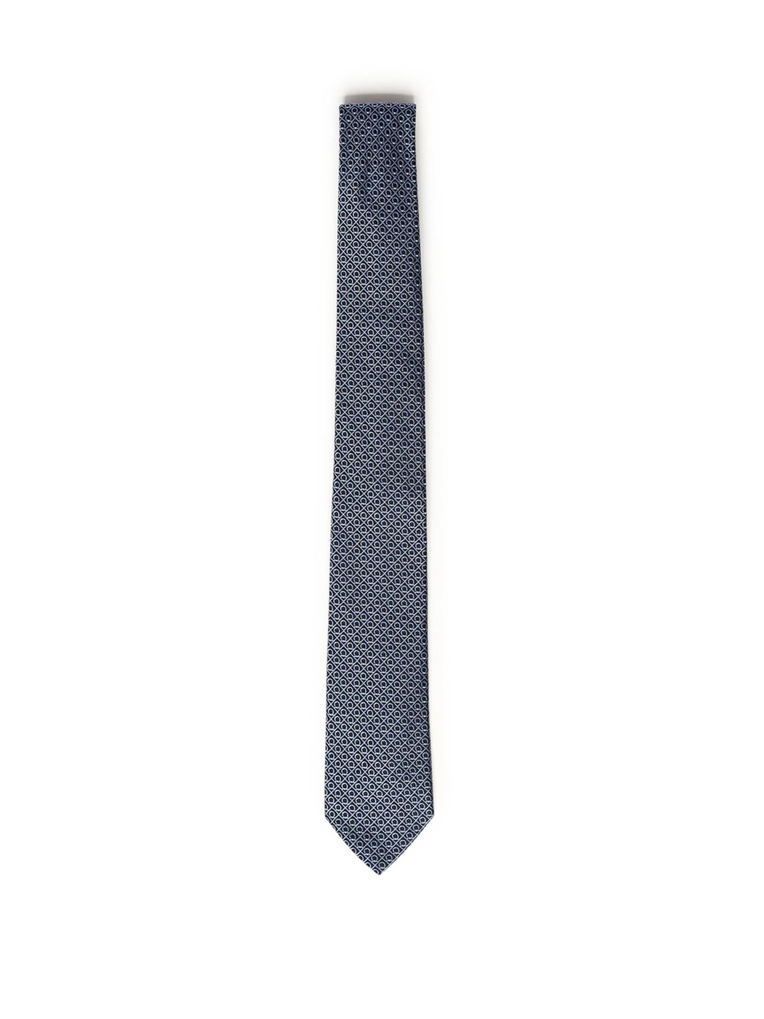 Cravatta in seta con stampa 351355 789251002 FERRAGAMO 