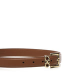 Cintura fissa con doppio Gancini 230346 780417003 FERRAGAMO 