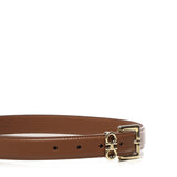 Cintura fissa con doppio Gancini 230346 780417003 FERRAGAMO 